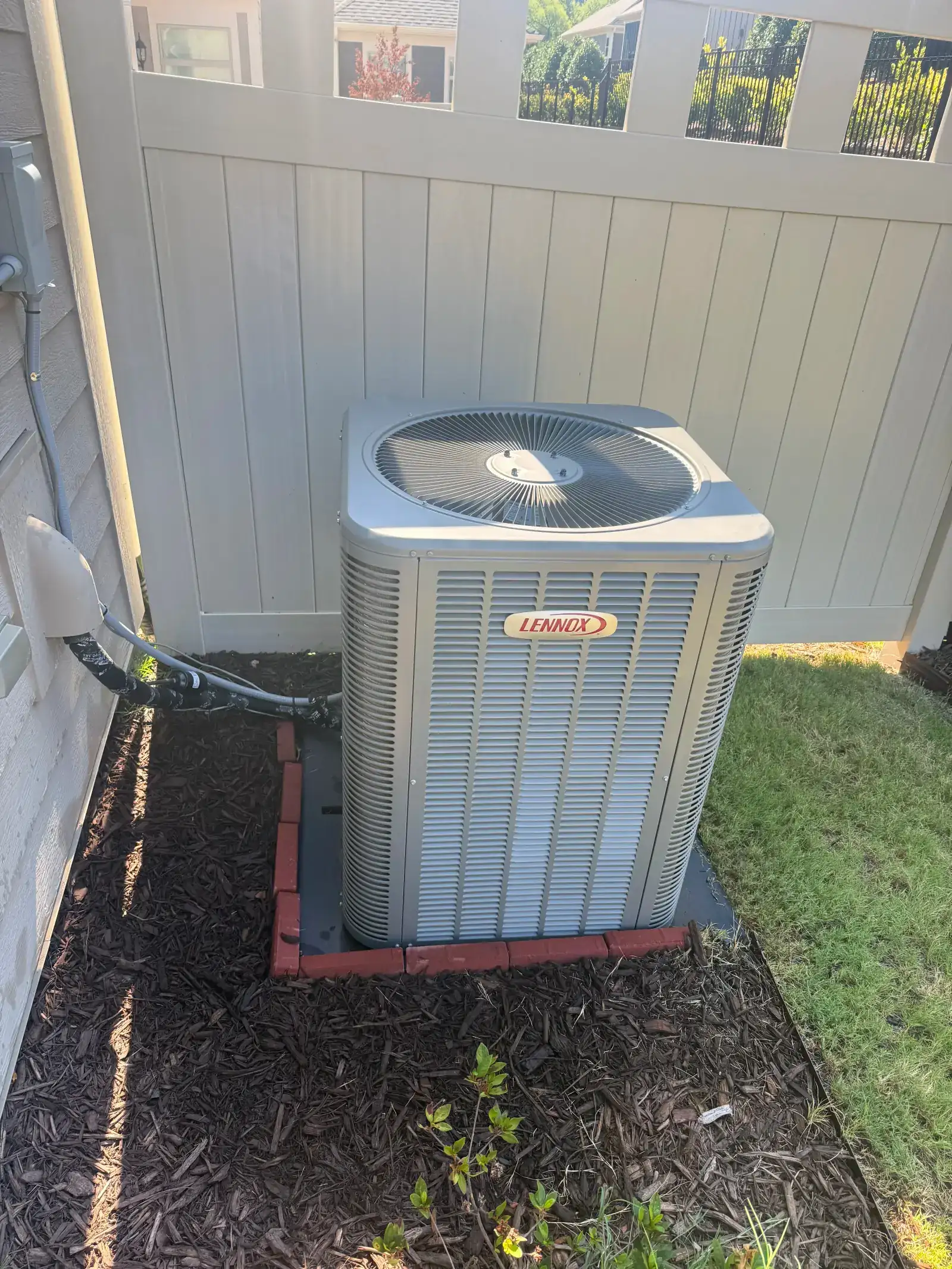 HVAC technician inspecting equipment